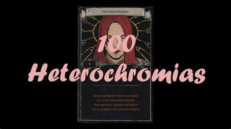 Path of Exile: 100 Heterochromias .